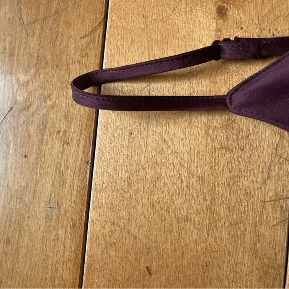 Cranberry silk-like dress - Picture 8 of 9